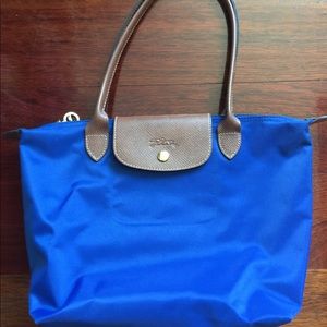 Longchamp medium tote royal blue exc